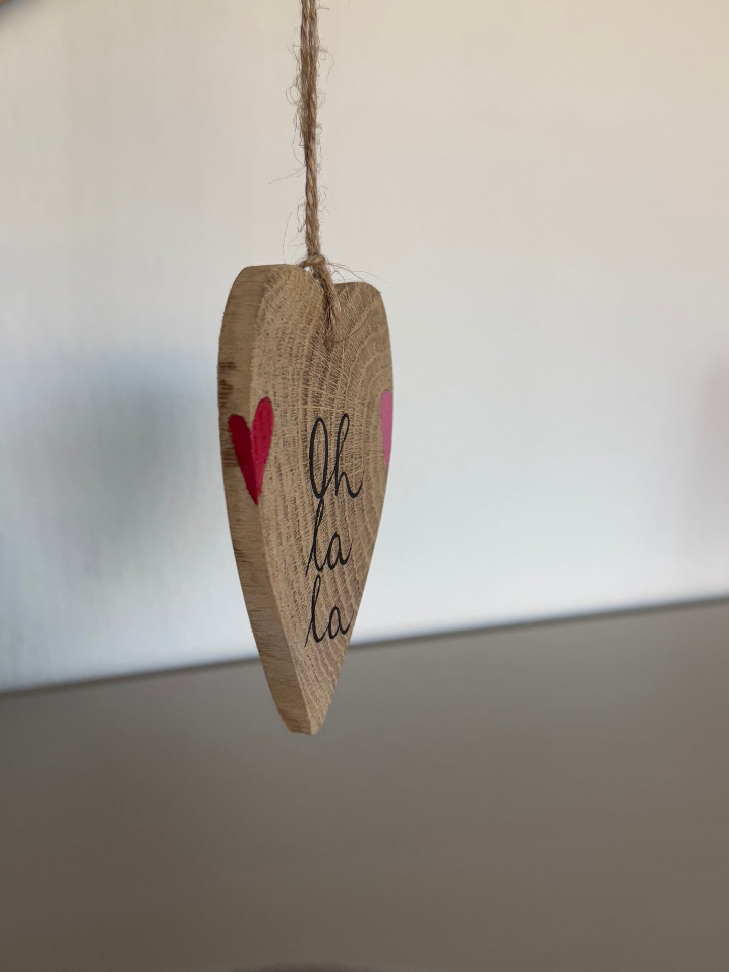 Holzanhänger „Oh la la"