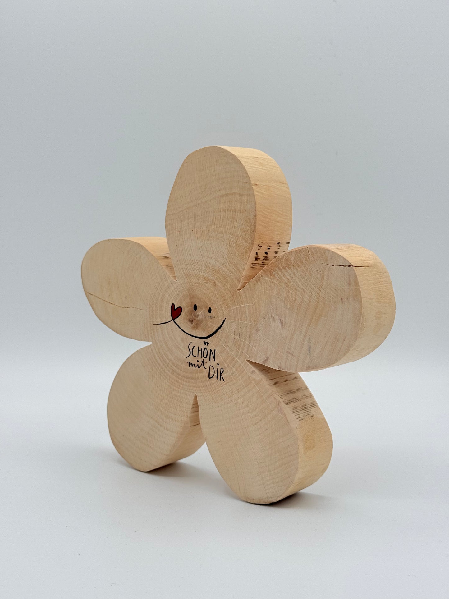 Holzblume „Schön mit dir"