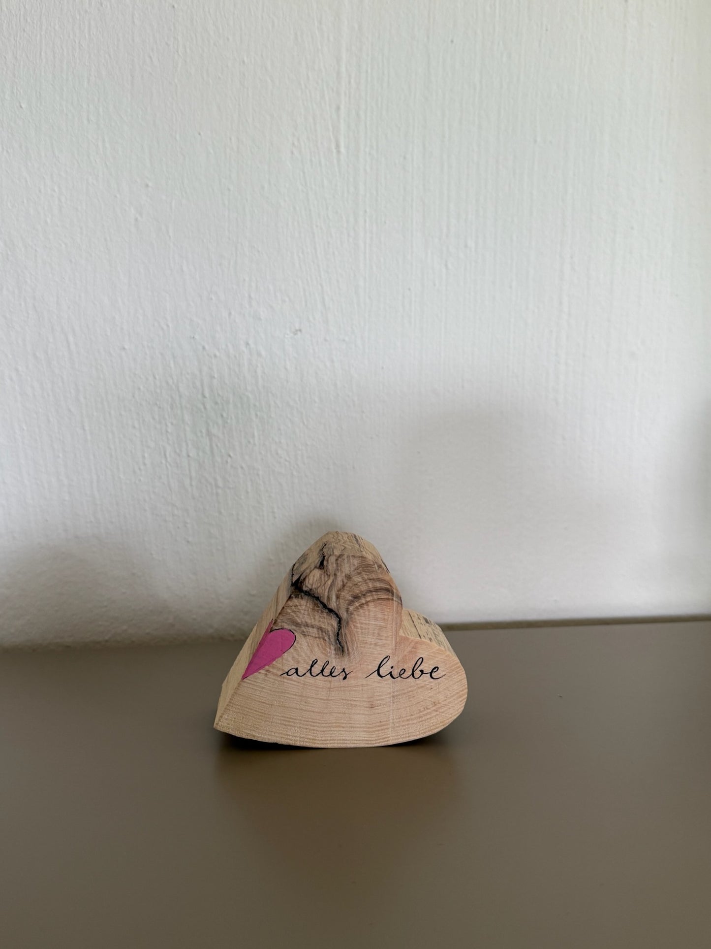 Holzherz "alles liebe"