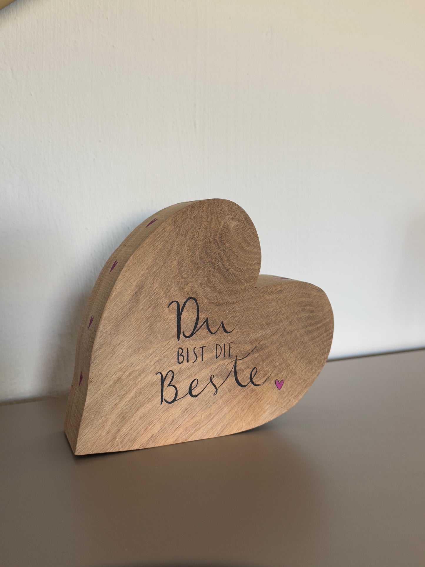 Holzherz "Du bist die Beste"