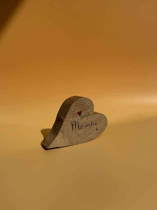 Holzherz "Liebste Mama"